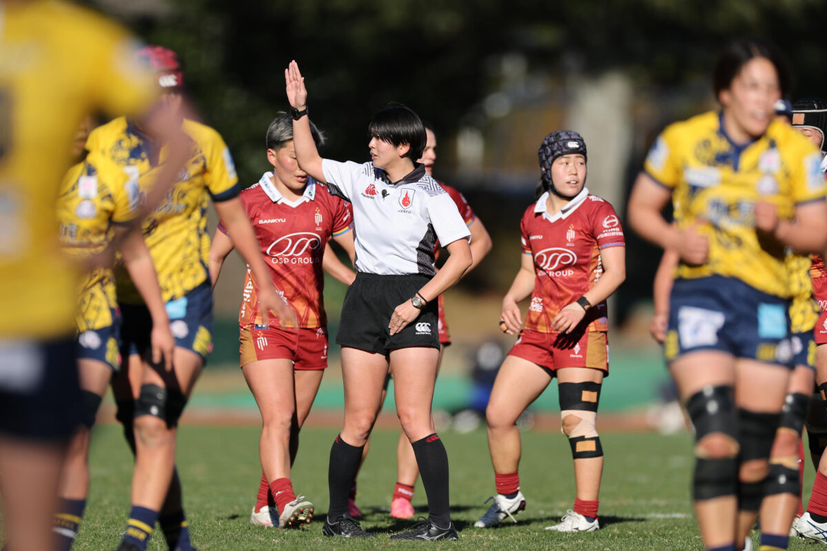 日々、夫婦で意見交換。女子ラグビー盛り上げの一助に。牧野円レフリー