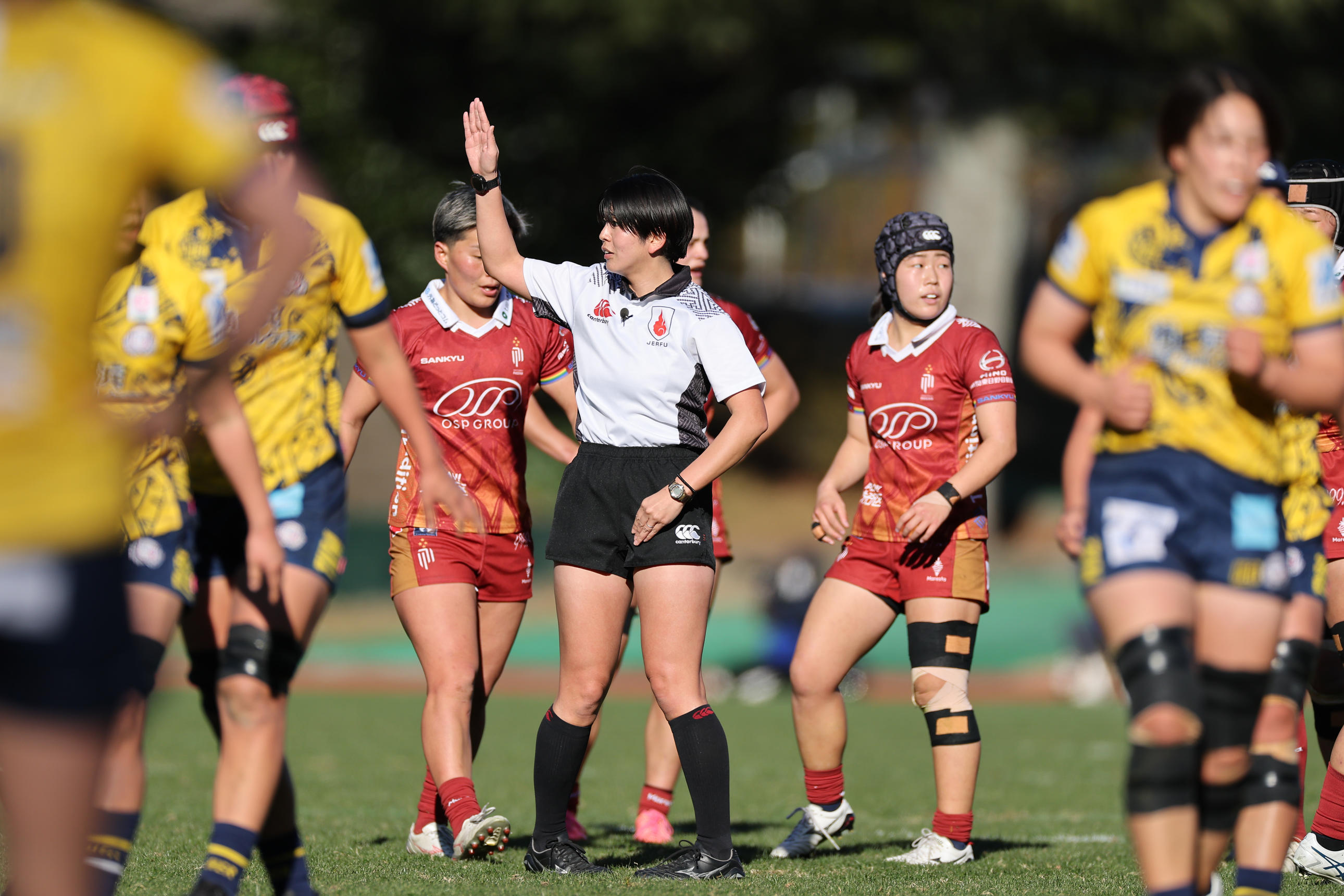 日々、夫婦で意見交換。女子ラグビー盛り上げの一助に。牧野円レフリー